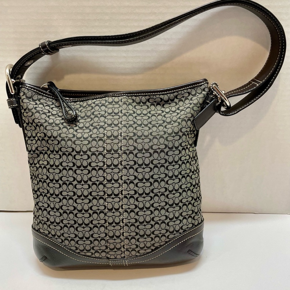 Coach Jacquard Crossbody Black